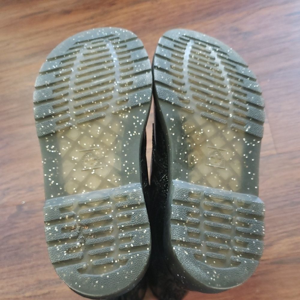 Dr. Martens Black Glittery Whimsigoth Combat Boots Size L6 - Picture 6 of 7
